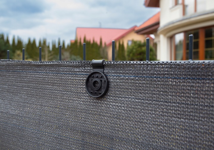 SIATKA CIENIUJĄCA 95% OSŁONA PŁOT 1,50mx10m GRAFIT