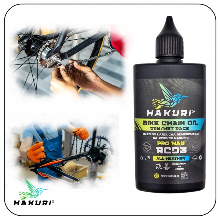 SMAR do ŁAŃCUCHA rowerowego ZESTAW warunki SUCHE MOKRE ZMIENNE + 4 Szczotki