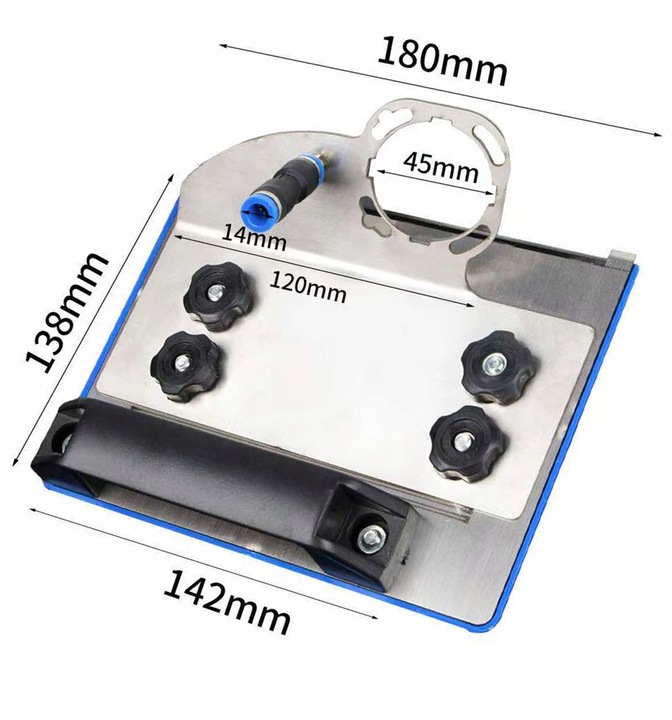 PRZYSTAWKA DO SZLIFIERKI KĄTOWEJ DO FAZOWANIA CIĘCIA GRESU PŁYTEK