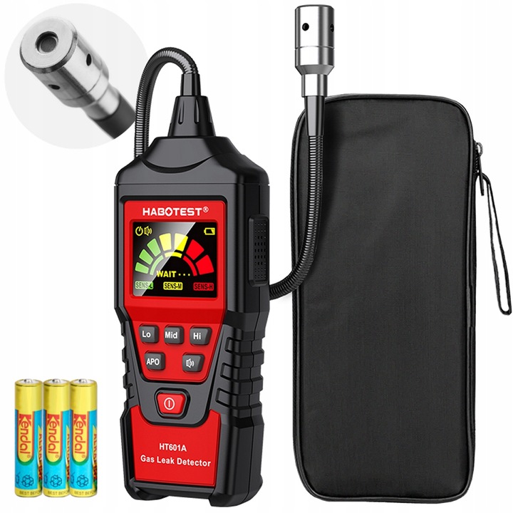 DETEKTOR WYCIEKU GAZÓW EKRAN LCD ALARM PROPAN BUTAN GAZ ZIEMNY I INNE PALNE