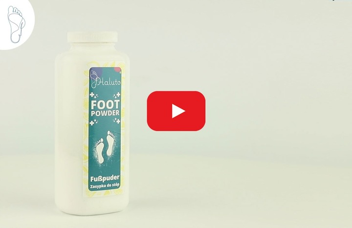 Talk puder do stóp i obuwia na nadmierną potliwość zestaw 3 szt. HALUTO