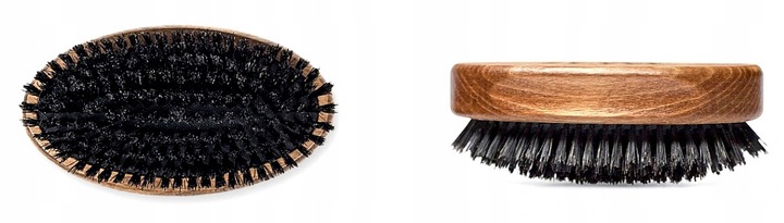 ZEW Bukowy kartacz do brody naturalne włosie dzika.