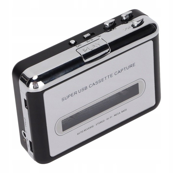 PRZENOŚNY ODTWARZACZ KONWERTER KASET MAGNETOFONOWYCH DO MP3 USB