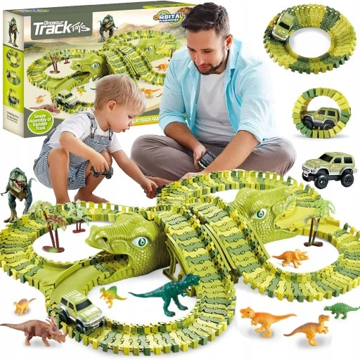 Tor Wyścigowy Dinozaur Dino Park 271 el. XXL 360cm