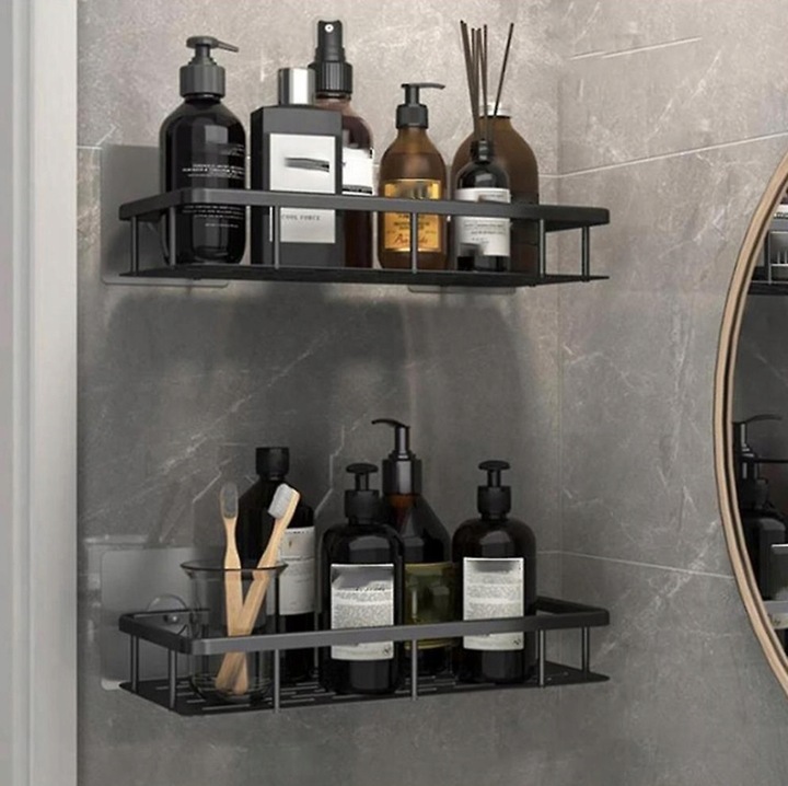 PÓŁKA ŁAZIENKOWA WISZĄCA POD PRYSZNIC SAMOPRZYLEPNA BEZ WIERCENIA LOFT