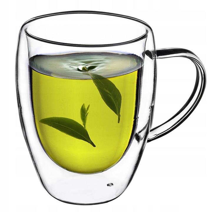 SZKLANKI TERMICZNE DO KAWY HERBATY LATTE 350ml KUBKI PODWÓJNE ŚCIANKI 2 szt