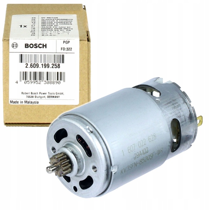 SILNIK PRĄDU STAŁEGO DO WKRĘTARKI AKUMULATOROWEJ GSR 12V-15 BOSCH