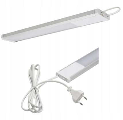 LAMPA OPRAWA LINIOWA PODSZAFKOWA LED 10W 58CM 230V LISTWA ON/OFF