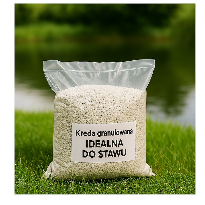 Kreda granulowana do stawu, Kreda do oczka wodnego - 30kg ogranicza