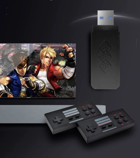 KONSOLA RETRO 848 GIER 2 BEZPRZEWODOWE PADY DONGLE