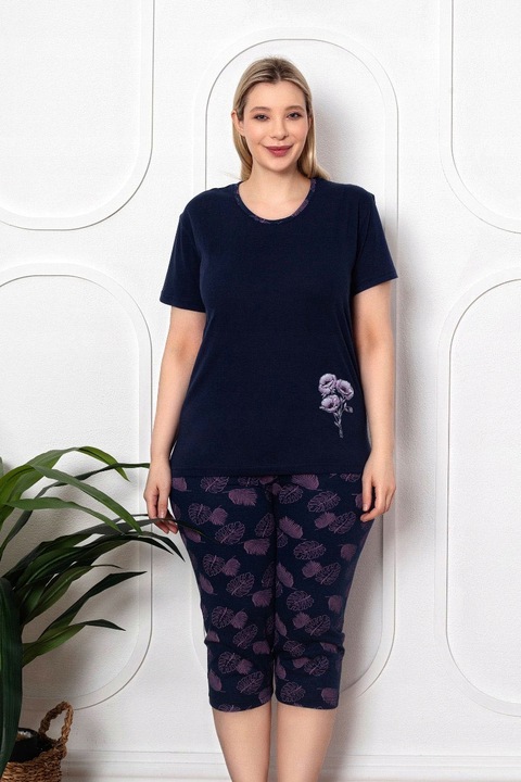 PIŻAMA DWUCZĘŚCIOWA DAMSKA DŁUGIE SPODNIE DŁUGI RĘKAW BAWEŁNIANA WYGODNE