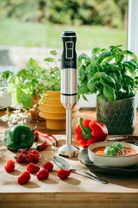 Mocny Blender ręczny 1900W Wielofunkcyjny Mikser Funkcja TURBO Kruszy Lód