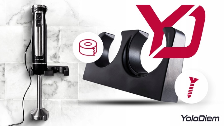 BLENDER RĘCZNY WIELOFUNKCYJNY 9W1 1500W PRO 4 TYTANOWE OSTRZA BOGATY