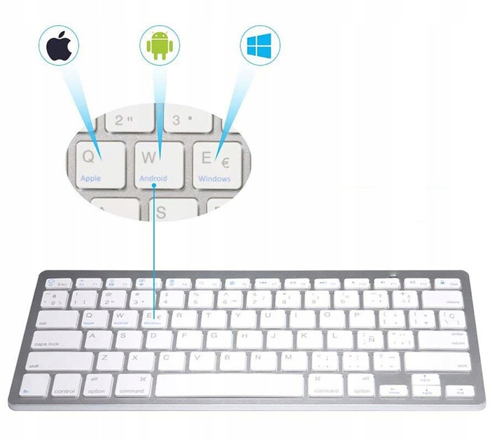 KLAWIATURA BEZPRZEWODOWA BLUETOOTH ANDROID iOS