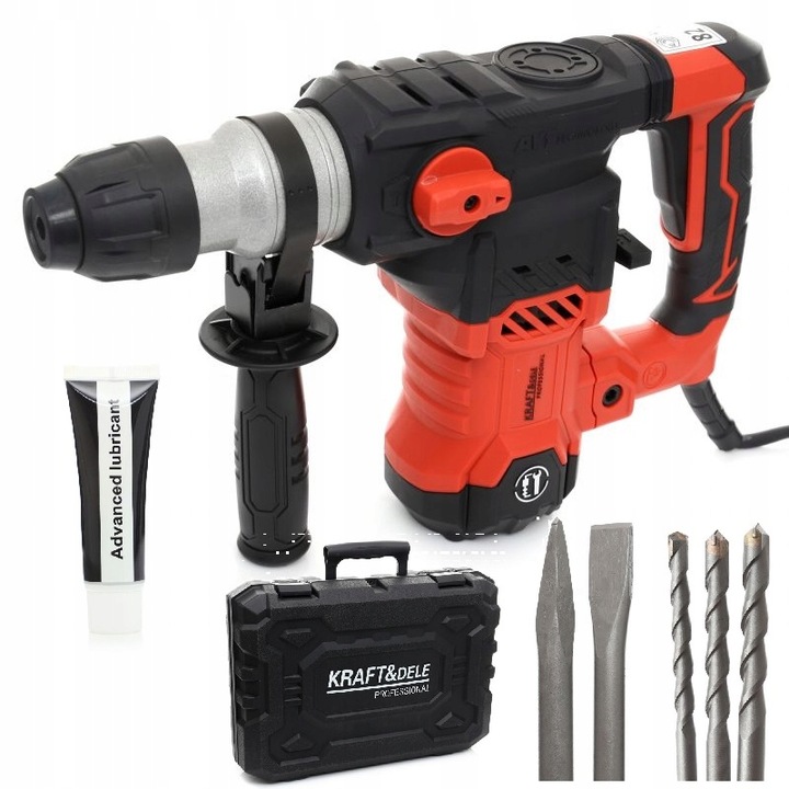 KRAFT&DELE MŁOT UDAROWY MŁOTOWIERTARKA SDS+ 2700W 6J WALIZKA DŁUTA