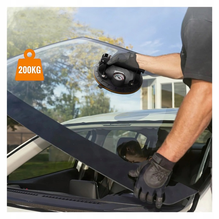 PRZYSSAWKA PRÓŻNIOWA UCHWYT DO PŁYTEK GLAZURY SZYB Z POMPKĄ I