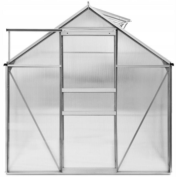 SZKLARNIA OGRODOWA z fundamentem 3x6 3,7 x 1,9m 7m2 ogród POLIWĘGLAN MOCNA