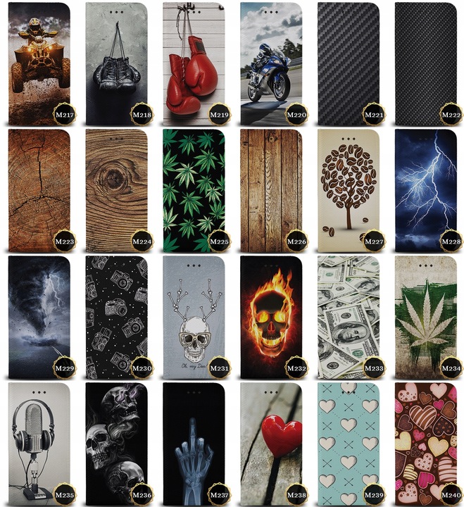 Etui Case Pokrowiec do Xiaomi Redmi 13 Szkło WZORY