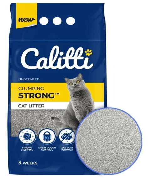 Calitti Strong Unscented żwirek bentonitowy 10L