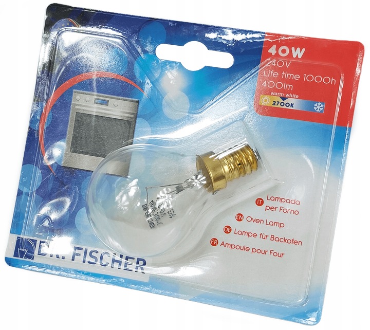 Żarówka 40W do piekarnika Bosch 300° E14 dr.Fisher