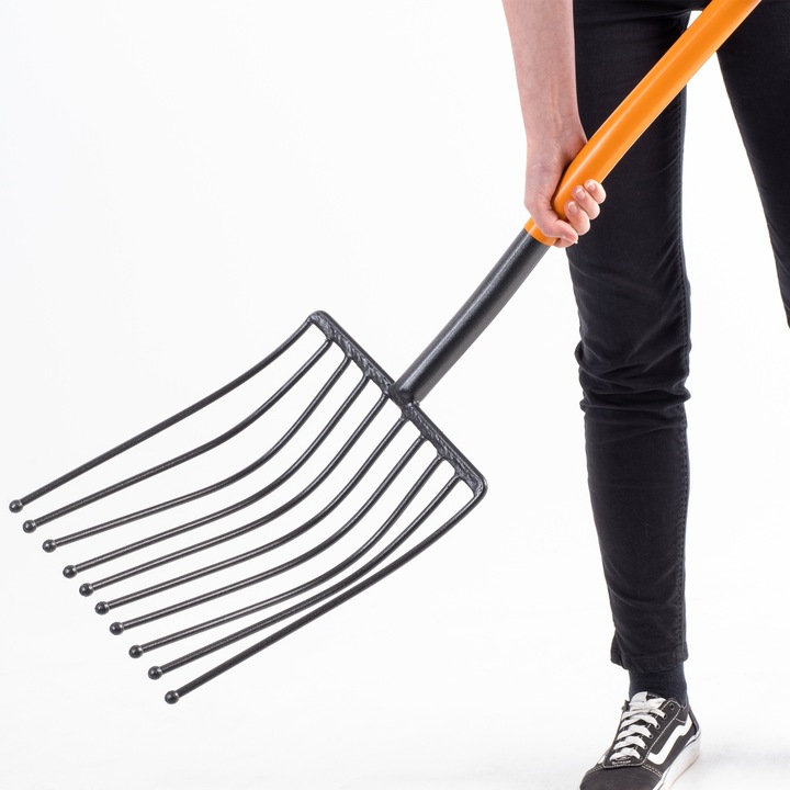 WIDŁY GABLE DO ZIEMNIAKÓW BURAKÓW 10 ZĘBNE METALOWE SOLIDNE MOCNE 130