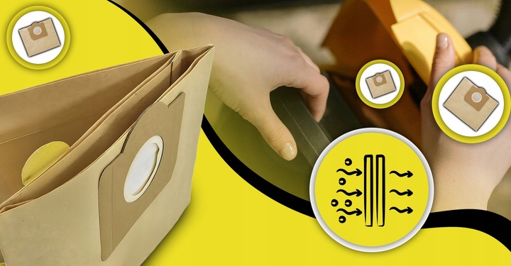 10X WORKI + FILTR DO ODKURZACZA KARCHER WD3 MV3 WD2 SE 4001 K2000 PAPIEROWE