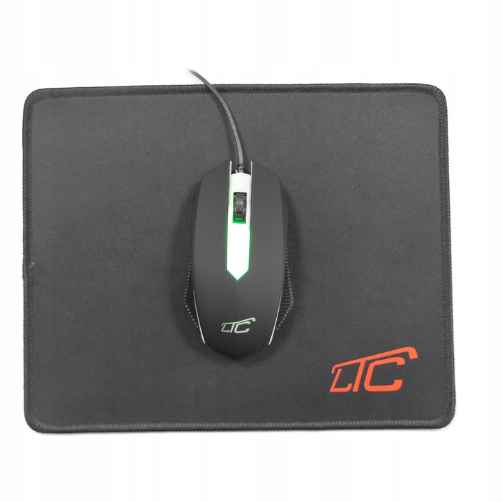 KLAWIATURA MYSZKA PODKŁADKA MIKROFON SŁUCHAWKI ZESTAW GAMINGOWY 4W1 PREZENT