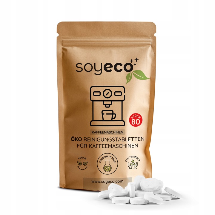 TABLETKI DO CZYSZCZENIA EKSPRESU UNIWERSALNE MOCNE EKOLOGICZNE 80