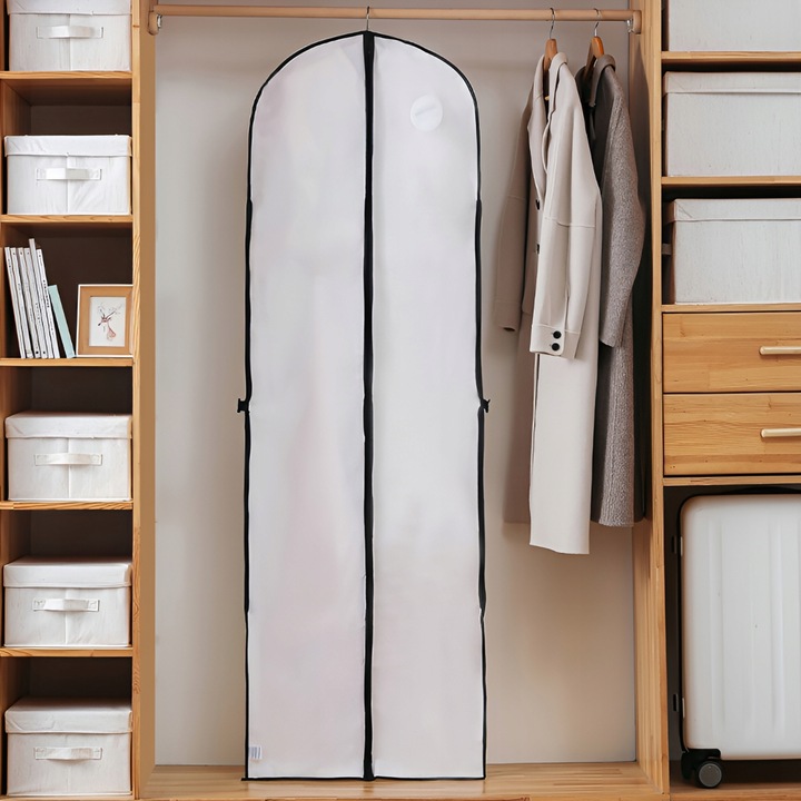 POKROWIEC NA SUKNIE ŚLUBNĄ, UBRANIA, KOSZULE SOLIDNY i DŁUGI, WESELE