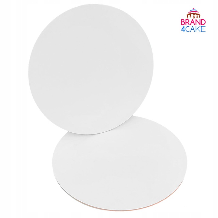 Podkład pod tort HDF BEZZAPACHOWY 28 cm 5 szt Biały Okrągły Brand4Cake