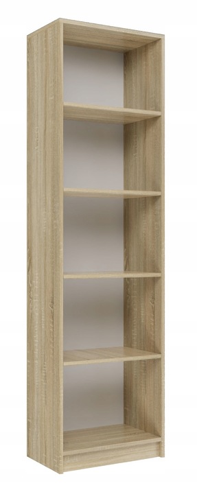 REGAŁ R50 BIUROWY 50CM PÓŁKA SZAFKA KSIĄŻKI SEGREGATORY DĄB SONOMA I