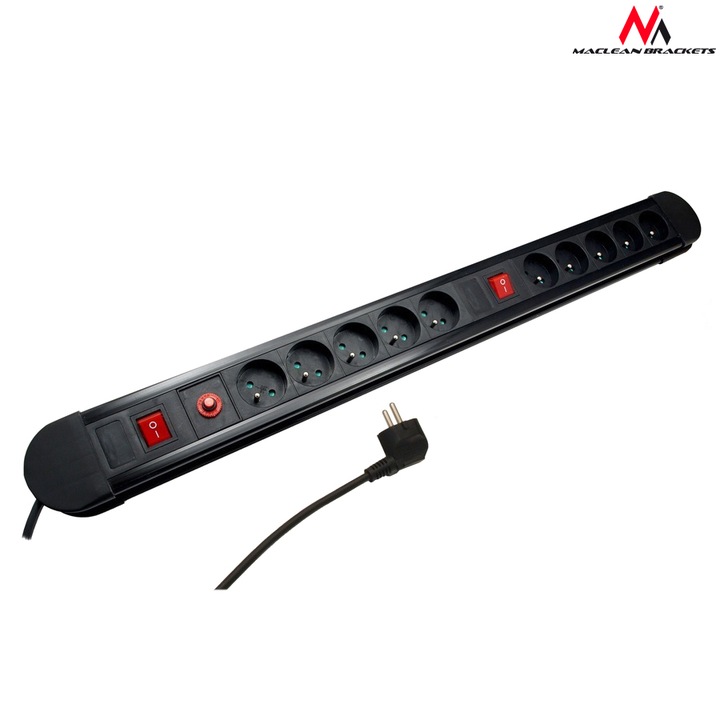 PRZEDŁUŻACZ LISTWA ZASILAJĄCA 10 GNIAZD 1,5m KABEL AUTOMATYCZNY