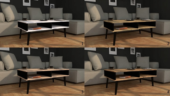 Stolik kawowy ława w stylu skandynawskim wotan