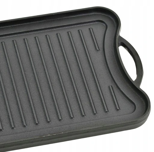 Płyta ŻELIWNA Grillowa na OGNISKO Grilla Patelnia Grill Dwustronna