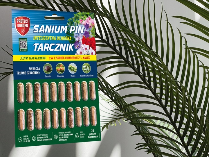 SANIUM PIN 2w1 PAŁECZKI DOGLEBOWE ziemiórki przędziorki wełnowce