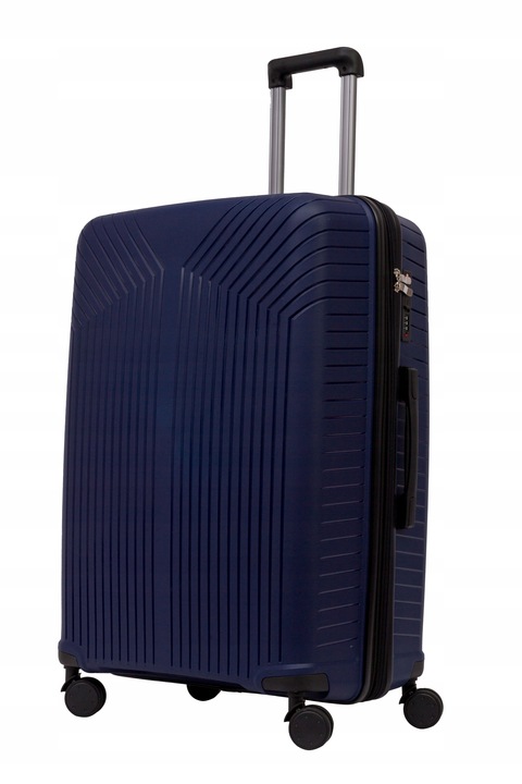 DUŻA WALIZKA PODRÓŻNA POLIPROPYLEN + POSZERZENIE SUWAKA BAGIA 100L