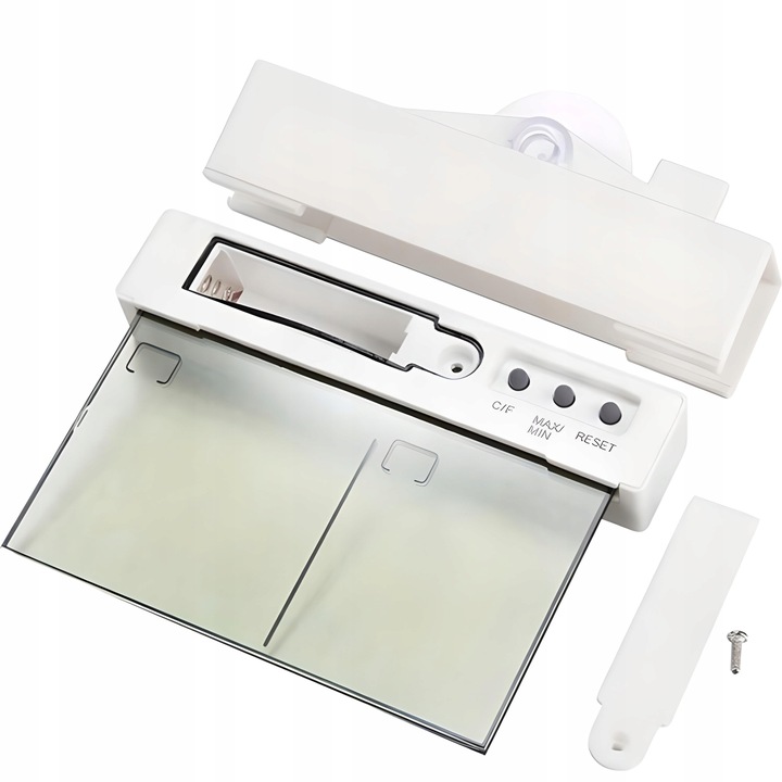 TERMOMETR ZEWNĘTRZNY WEWNĘTRZNY OKIENNY NA OKNO HIGROMETR CYFROWY °C/°F