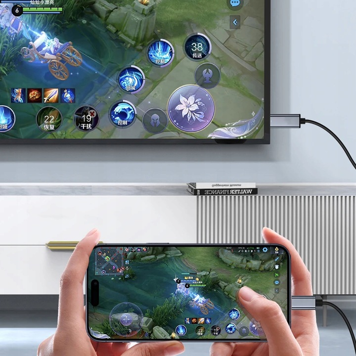 KABEL PRZEWÓD DISPLAYPORT USB-C TYP THUNDERBOLT MACBOOK PLECIONKA 8K 4K 2M