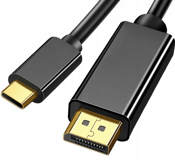 Kabel USB C do Display port Przejściówka adapter DP 4K Thunderbolt 1,8M