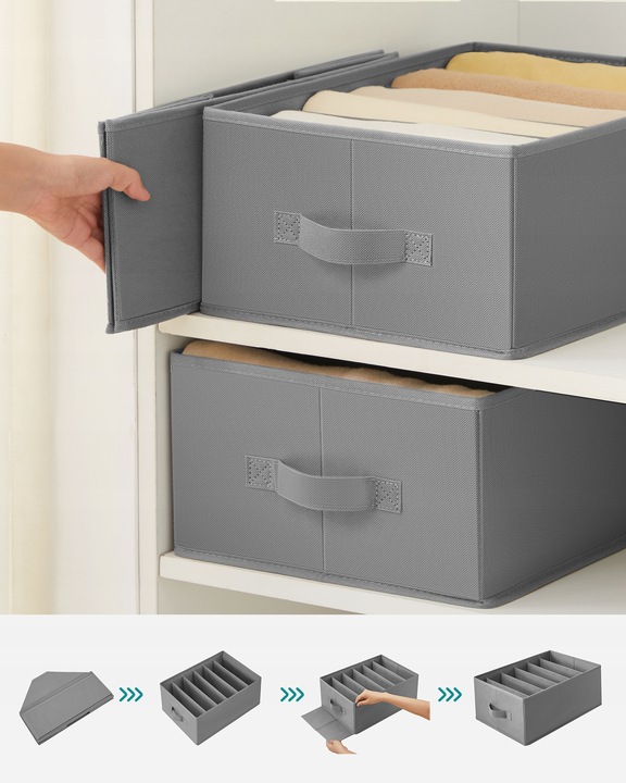 ORGANIZER NA UBRANIA DO SZUFLADY SZAFY GARGEROBY ZESTAW 2szt