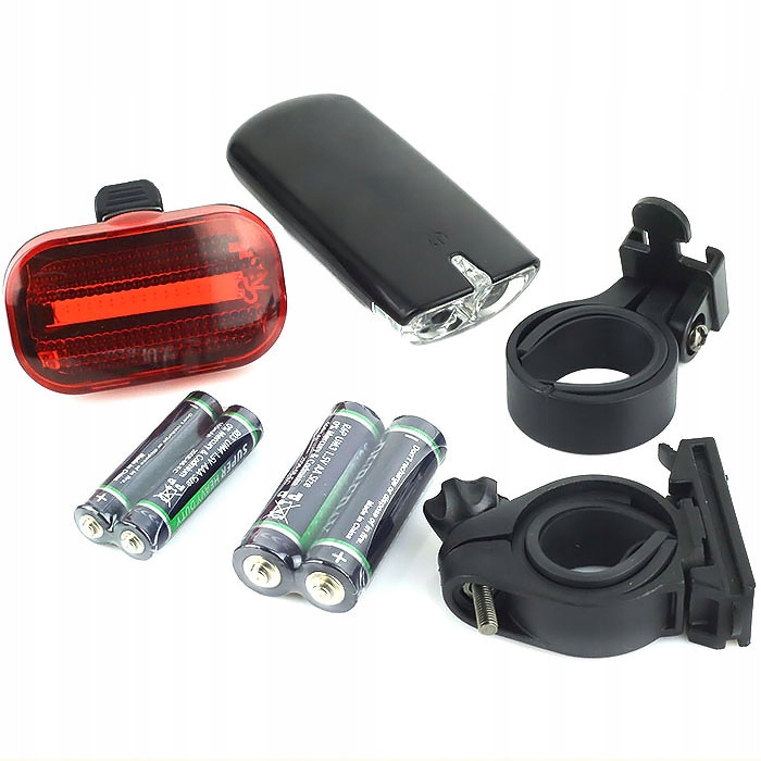 ZESTAW LAMP NA ROWER PRZÓD X-LIGHT + TYŁ + baterie