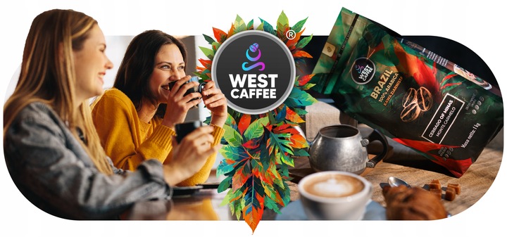 Kawa ziarnista Brazylia 1kg Świeżo Palona - 100% Arabica - Monte Carmelo