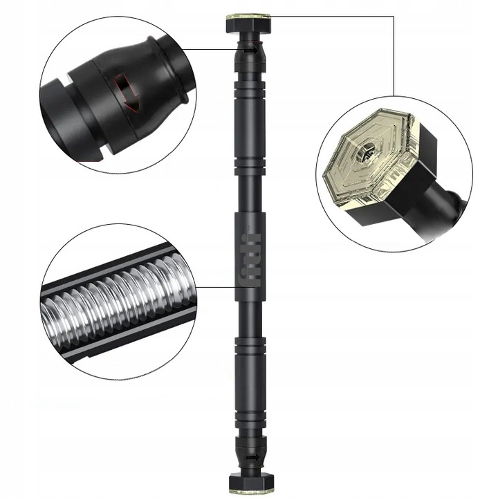 DRĄŻEK DO PODCIĄGANIA drążek ROZPOROWY do ćwiczeń REGULOWANY STALOWY