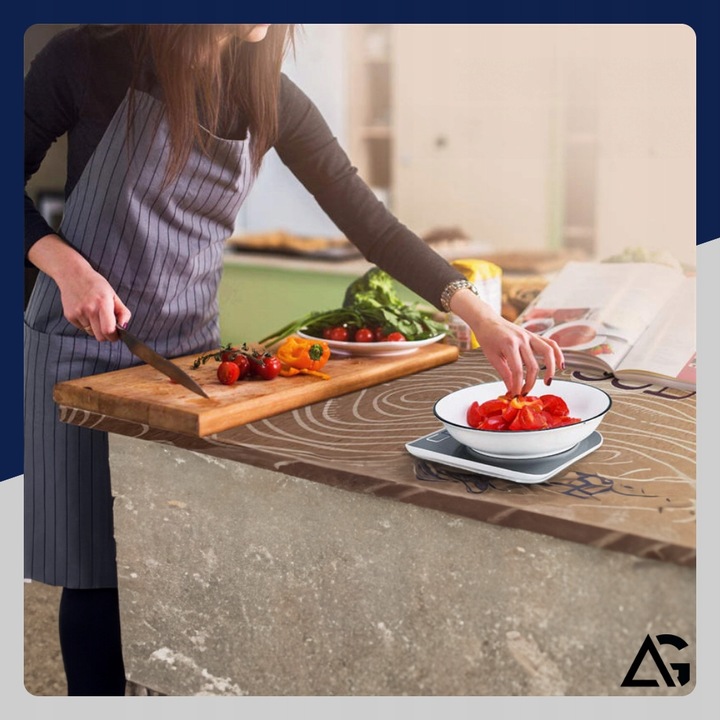 PRECYZYJNA WAGA KUCHENNA 10kg I 1g DOMOWA ELEKTRONICZNA TARA LCD BATERIE