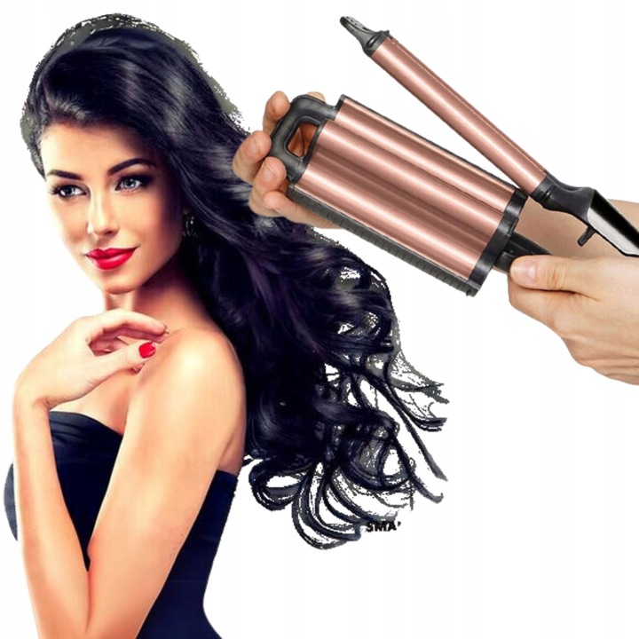 LOKÓWKA FALOWNICA DO WŁOSÓW CERAMICZNA PROFESJONALNA DO DŁUGICH WŁOSÓW LOKI