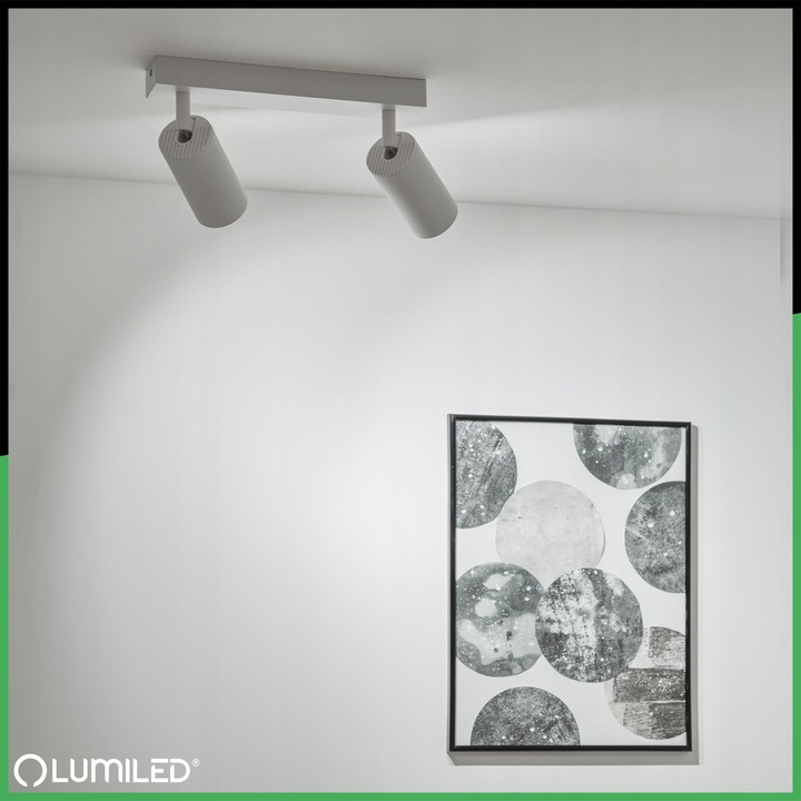 Lampa Sufitowa HALOGENOWA 2X GU10 Reflektor OPRAWA LED SPOT Kinkiet