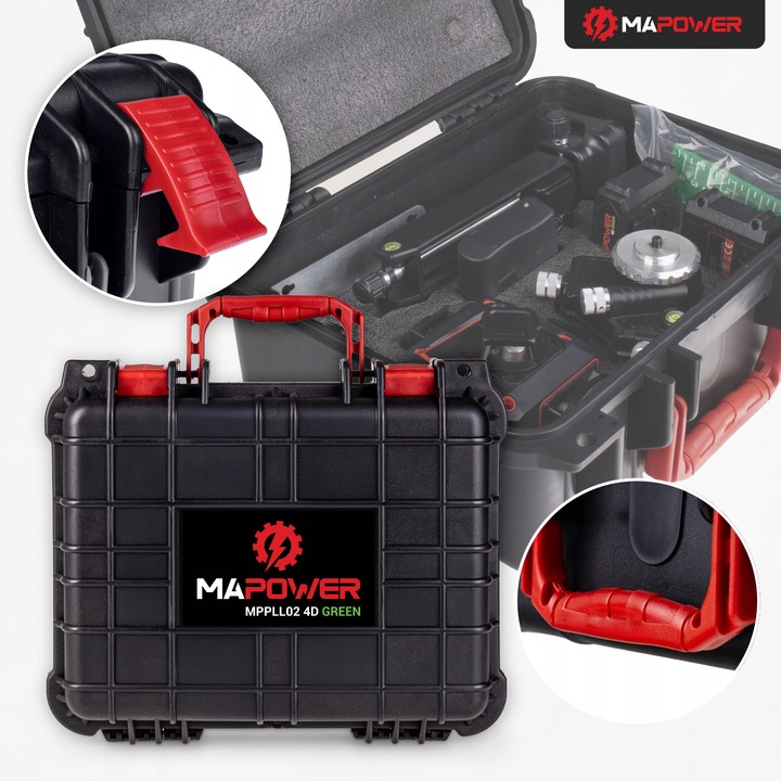 LASER KRZYŻOWY POZIOMICA LASEROWA 360 PŁASZCZYZNOWA LASER ZIELONY +