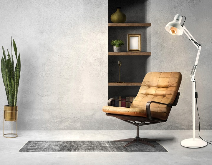 Lampka Lampa Podłogowa Stojaca LED 1xE27 185CM Stabilna + Regulacja