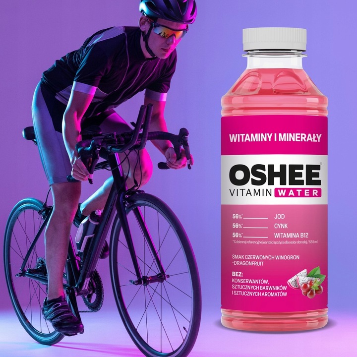 OSHEE Vitamin Water Witaminy i Minerały 555 ml x12