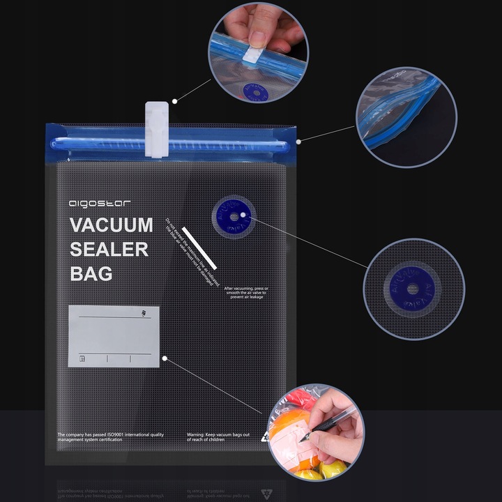 Worki do pakowania próżniowego Aigostar 30 sztuk